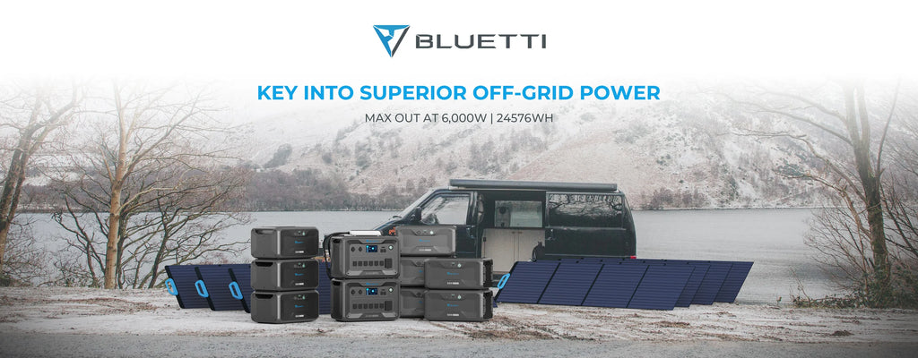 BLUETTI| 2*AC300+8*B300 24576Wh+8*PV200+1*P030A-USP Mode Solar Generator Kit