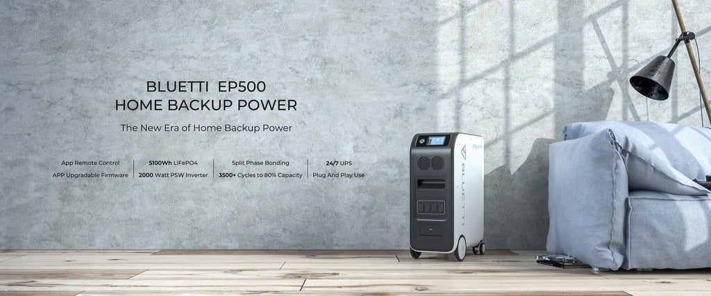 BLUETTI| EP500 USP Model 2,000W 5,100Wh Solar Power Station