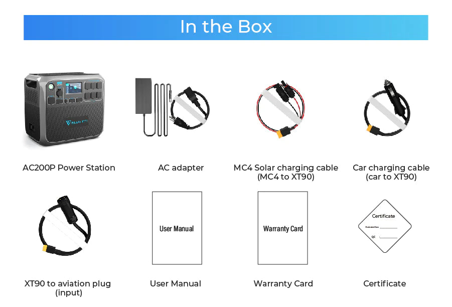 BLUETTI |AC200P Portable Power Station | 2,000W 2,000Wh 2,000Wh/2,000W Higher Output