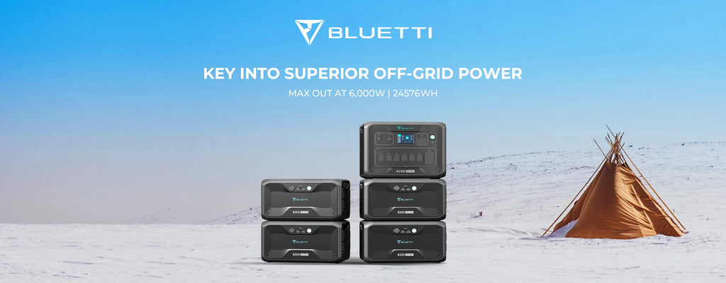 BLUETTI| AC300 + 4*B300 12,288Wh-USP Mode Home Battery Backup