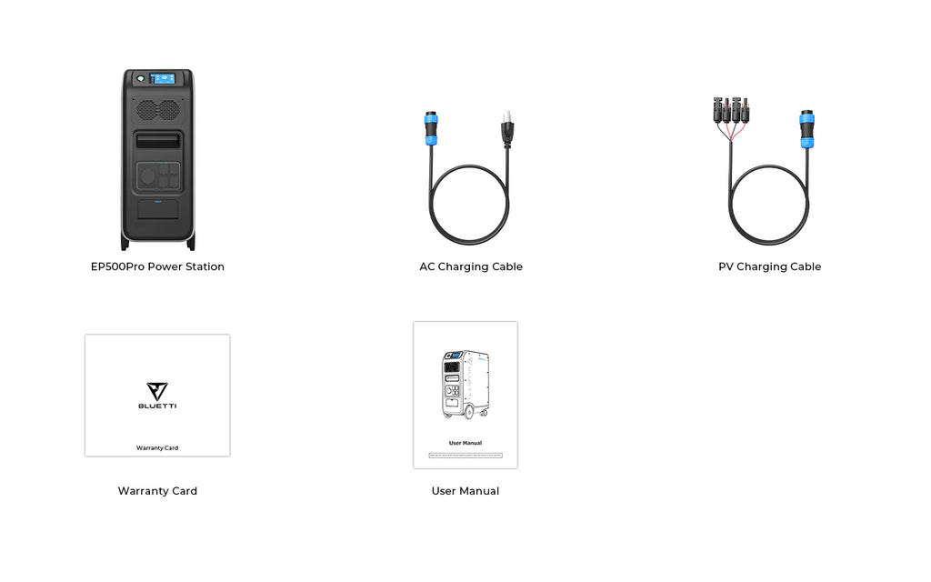BLUETTI| EP500Pro USP Mode| 2,000W/3,000W 5,100Wh Solar Power Station