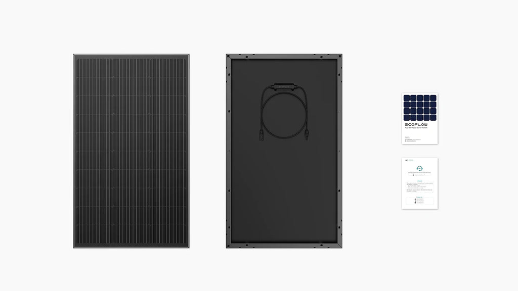 EcoFlow|100W Rigid Solar Panel Pack of 2