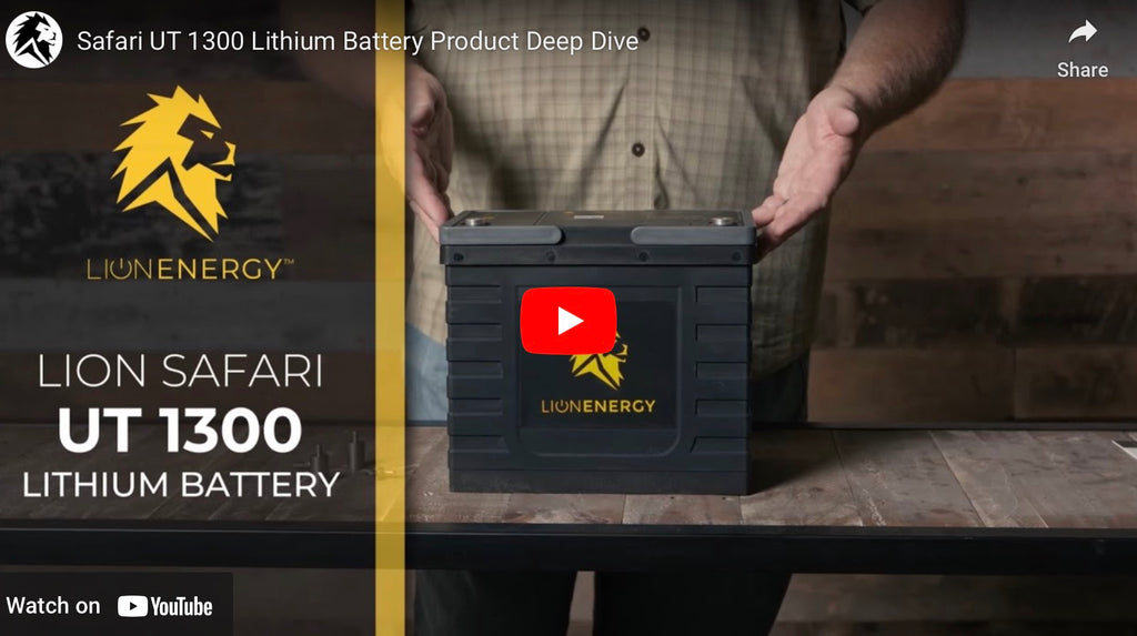 Lion Energy|Safari UT 1300/12V 105Ah LiFePO4 Battery