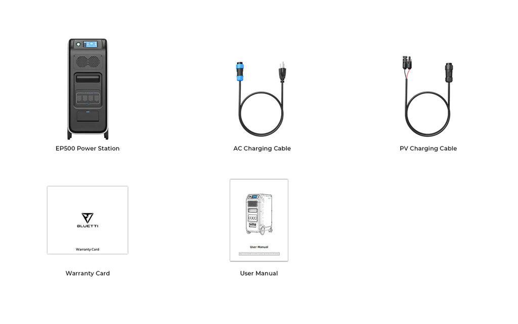 BLUETTI EP500 Solar Power Station | 2,000W 5,100Wh User Manual