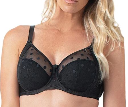 Fit Fully Yours Nicole See-Thru Three Part Full Cup Bra in Chocolate FINAL  SALE NORMALLY $74.99 - Busted Bra Shop