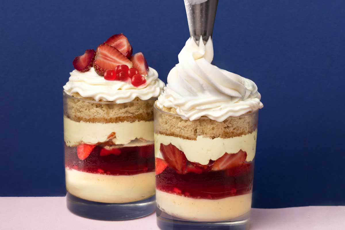 King's Coronation strawberry Ginger Trifle 