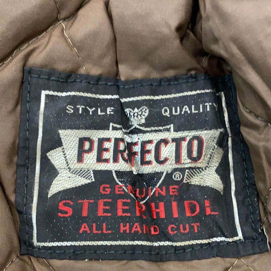 Vintage perfecto genuine steerhide leather jacket – The Era NYC