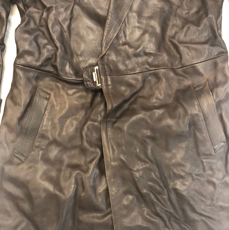 kuffert Også Skifte tøj Vintage Freiberger Leder-Bekleidung German Leather Trench Coat – The Era NYC