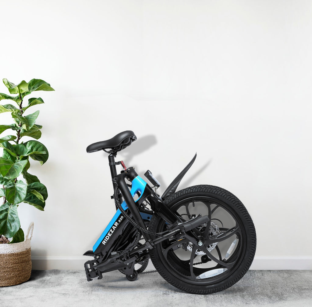 Folded Ridezar Rapid X20 Electric Bike