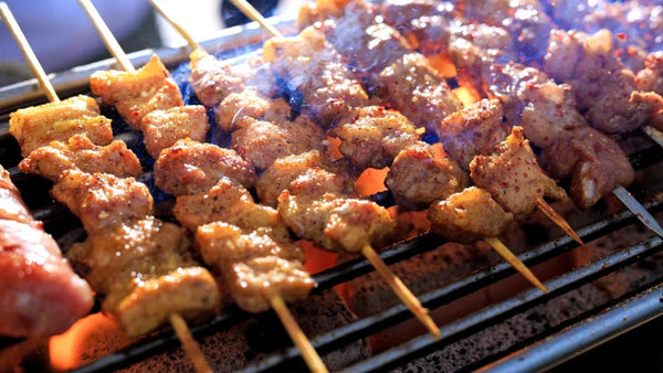 GRILLED CHICKEN CUBE KEBABS