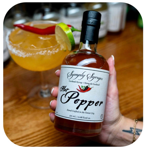 Hot Pepper Syrup, Mango cocktail, spicy mango cocktail, spicy cocktails, Symply Syrups