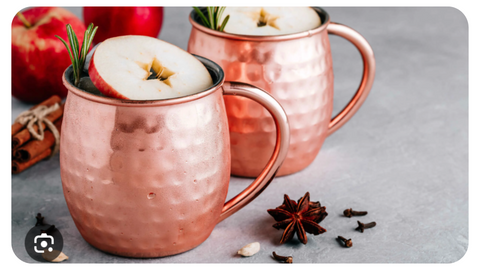 Apple Thyme Mule, perfect fall drinks, fall cocktails