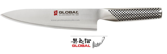 Coltello da cuoco anniversario 35 anni Global 19 cm. G-100/AN