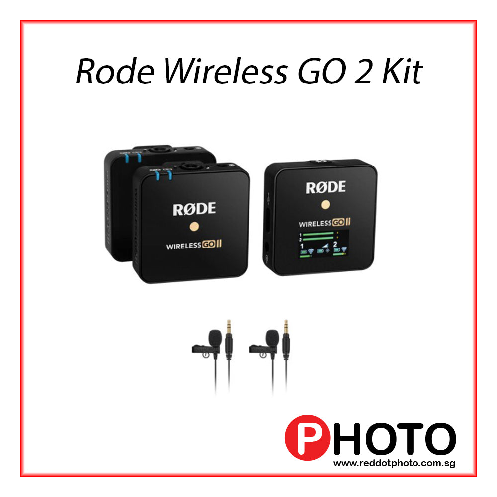 Rode RODE Wireless GO II 2-Person Compact Digital Wireless Microphone  System/Recorder (2.4 GHz, Black) RD-WIGOII