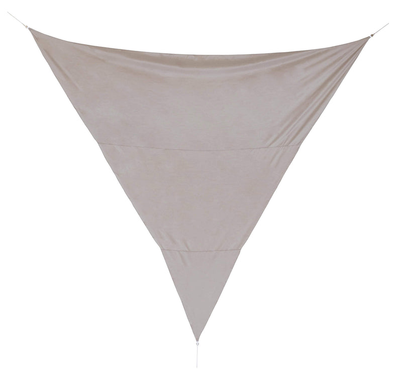 Tenda Vela Ombreggiante Triangolare 5x5x5m in Poliestere Tortora-1