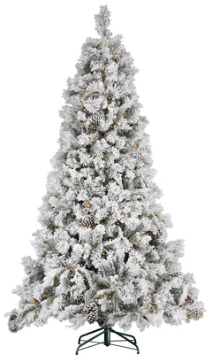 Albero di Natale Artificiale Innevato 240 cm 74 Rami con 680 LED Pino della  Maiella Verde – acquista su Giordano Shop