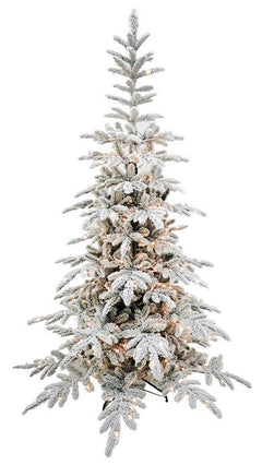 Albero di Natale Artificiale Innevato 210 cm 55 Rami 450 Luci LED Farnetto  del Gargano Verde – acquista su Giordano Shop