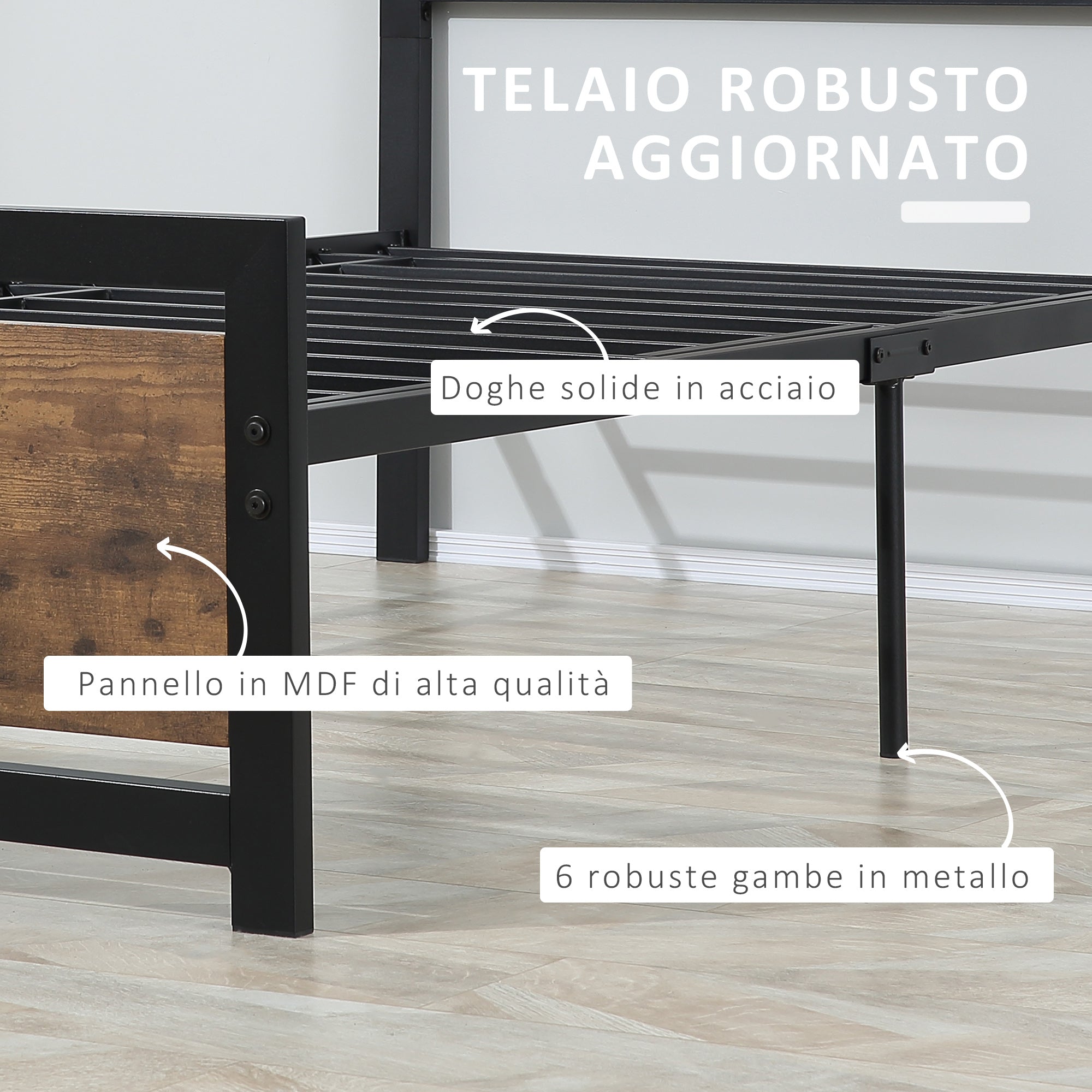 Struttura Letto Singolo per Bambini 143x73x60 cm in Legno di Pioppo Rosa –  acquista su Giordano Shop