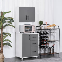 Dispensa Cucina 60x35x170 cm in MDF e Truciolato Bianco – acquista su  Giordano Shop