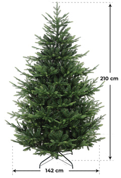 Albero di Natale Artificiale 240 cm 63 Rami con Tronco Dolomiti Verde –  acquista su Giordano Shop