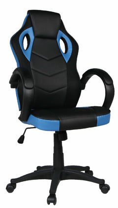 Poltrona Gaming Massaggiante Turbo XFM in Similpelle schwarz/blau