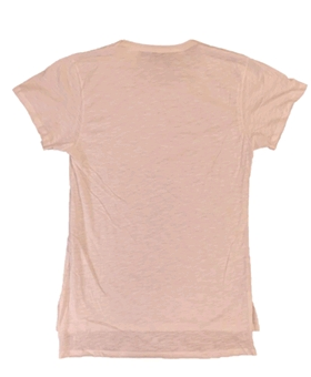 Pure Barre Raw Edged Tee- Pink