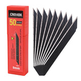 FOSHIO 50pcs 30/60 Degree Carbon Steel Blades Snap Off Blade for Art Knife Car Vinyl Film Wallpaper Cutting Tool