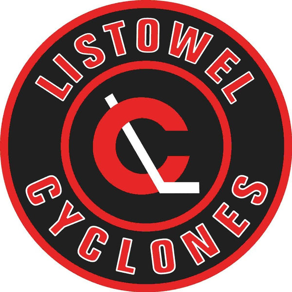 Listowel Cyclones hockey team logo, who were named after Fred "Cyclone" Taylor