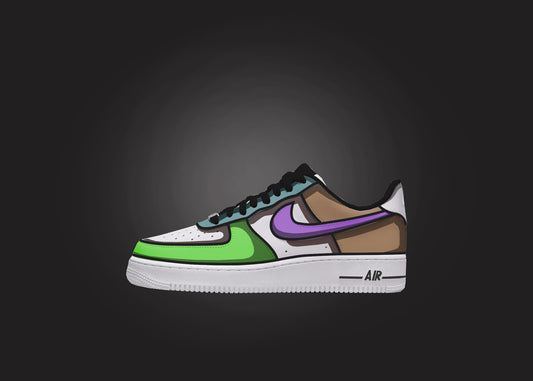 Cartoon Custom Air Force 1