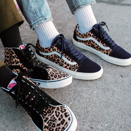 Cheetah Animal Custom Print Vans 