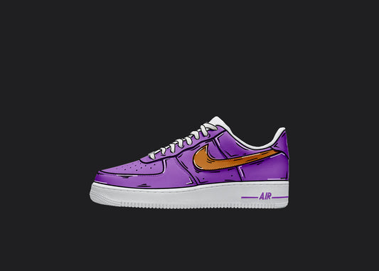Drip Purple Red Blue Yellow Colorful Air Force 1s Custom Shoes