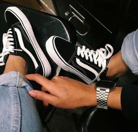 Couple matching Vans Old Skools