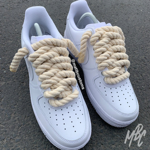 Custom nike air force 1 rope laces