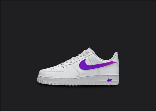 Custom Air Force 1 Cartoons Drip Purple