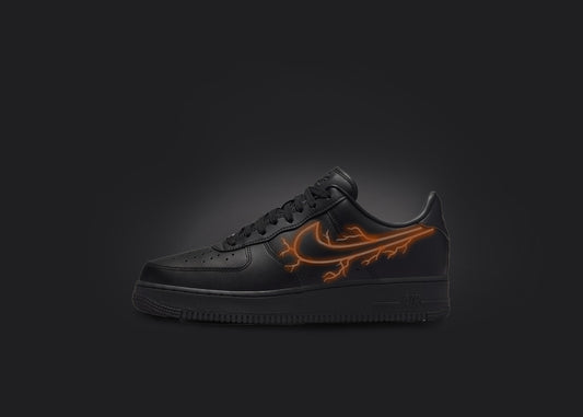 Nike Air Force 1 Cartoon Red Custom Shoes Low Swoosh Black Outline All Sizes