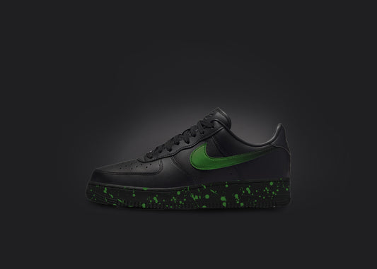 Custom Painted Nike Air Force 1 Low green Custom Sneakers 