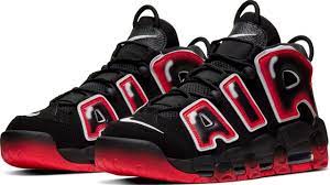 red and black nike air uptempo