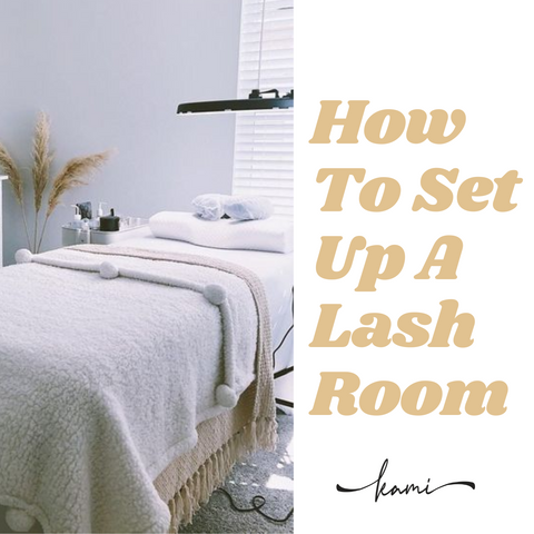 Lash Room Decor, Eyelash Extension Set Up