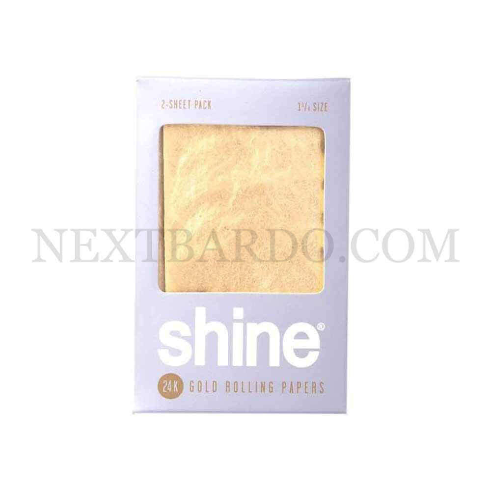 Shine 24k Gold Rolling Papers 2 Sheet Pack Online Head Shop Next Bardo