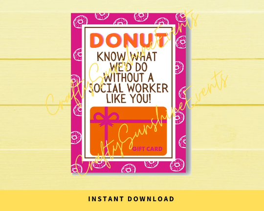 INSTANT DOWNLOAD Donut Know What We'D Do Without A Social