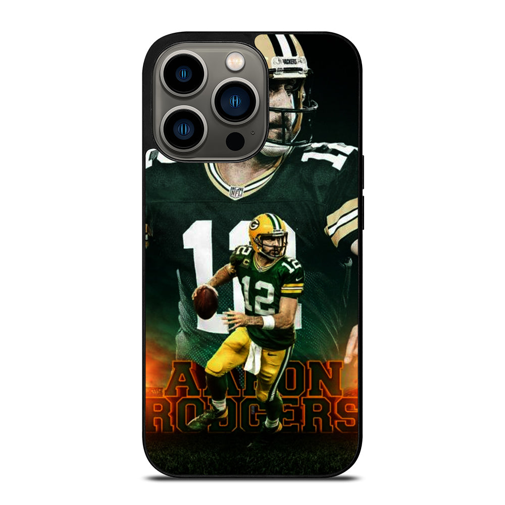 Aaron Rodgers Qb Greenbay Packers Iphone 13 Pro Hoesje Cc-23072-0