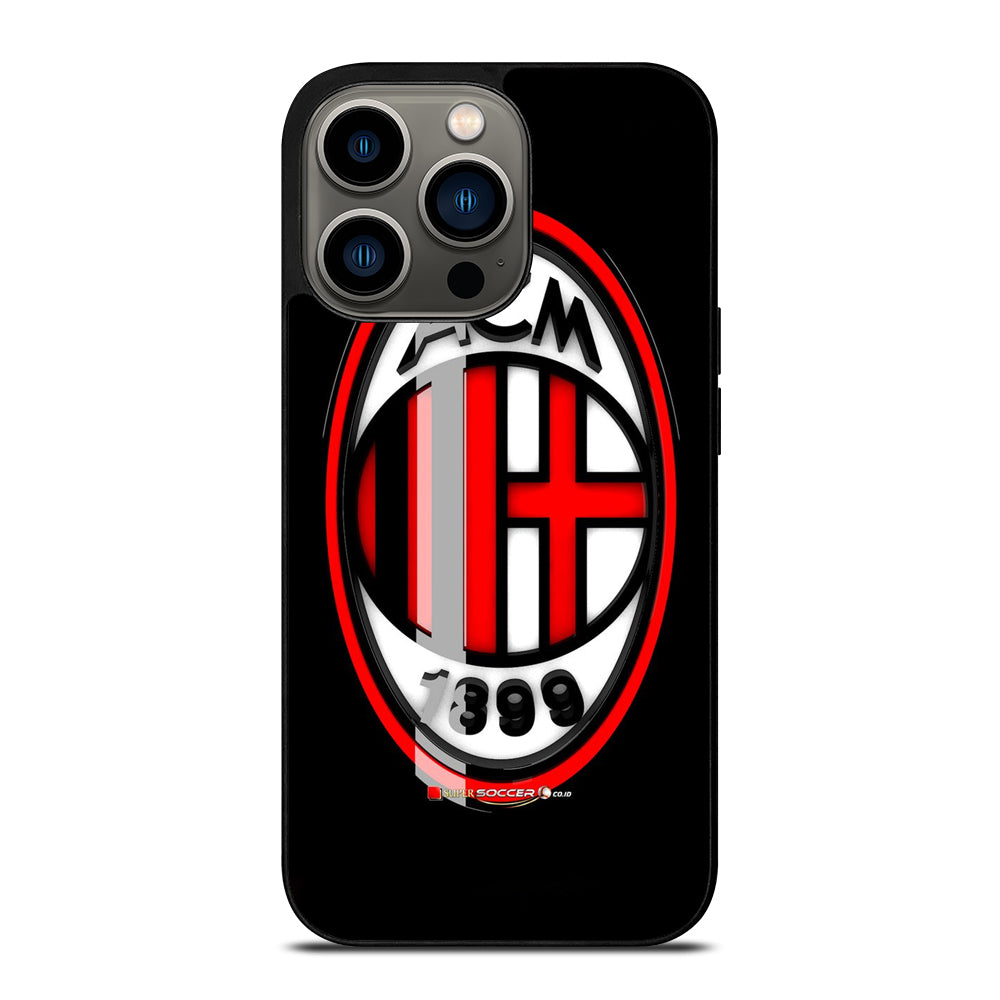 Ac Milan Logo Soccer Iphone 13 Pro Hoesje Cc-31635-0