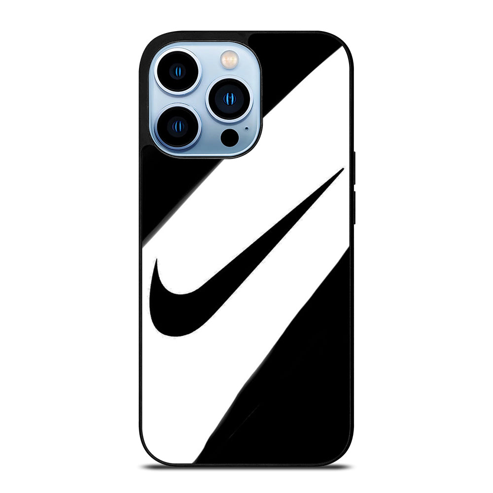 Black And White Nike Logo Wallpaper Iphone 13 Pro Max Hoesje Cc-56050-0