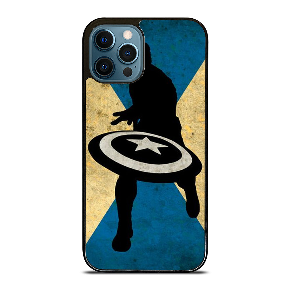 Captain America Vintage Art Iphone 12 Pro Max Hoesje Cc-2538-0