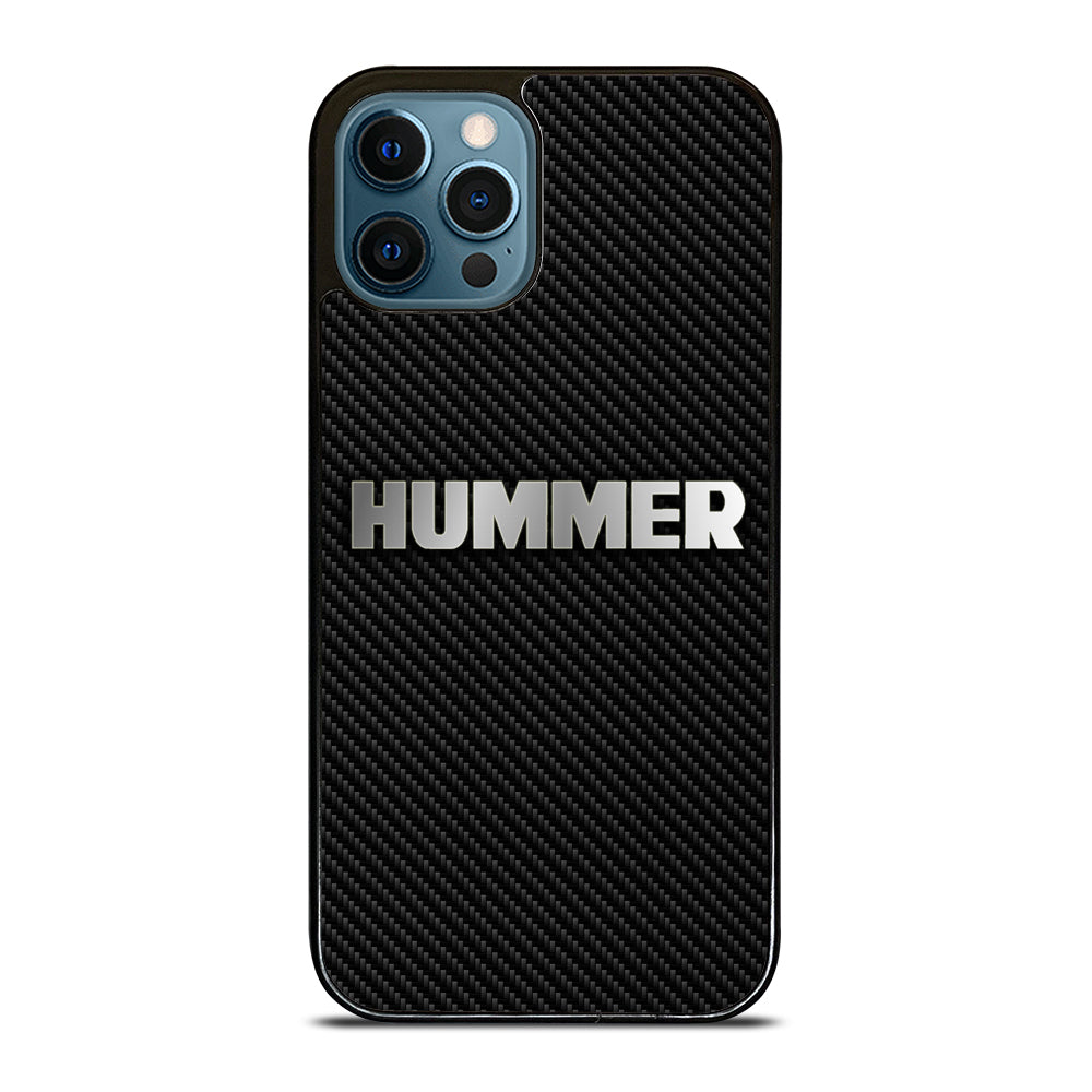 Hummer Logo Carbon Iphone 12 Pro Max Hoesje Cc-4933-0