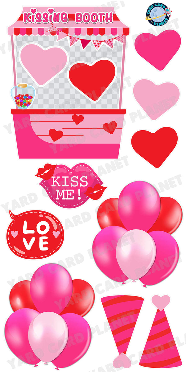 Happy Valentine's Day I Love You Signs and Yard Card Flair Set