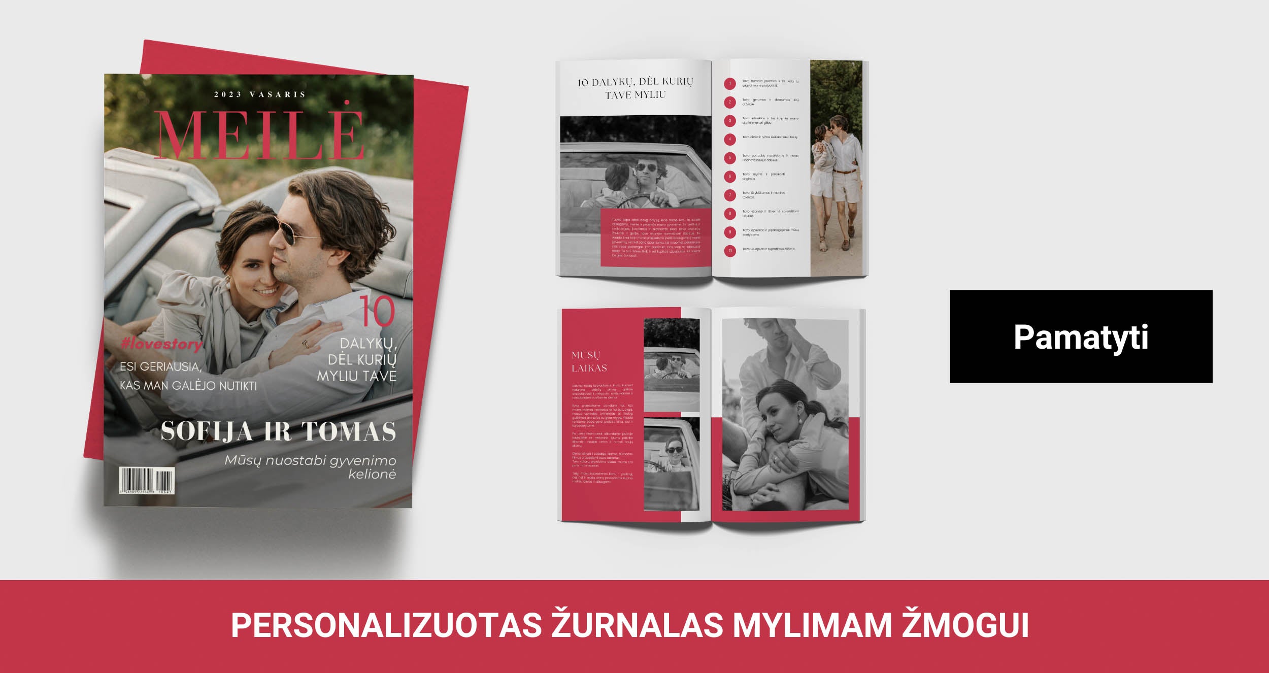 Dovana mylimajama. Dovana draugystės metinių proga. Personalizuotas žurnalas