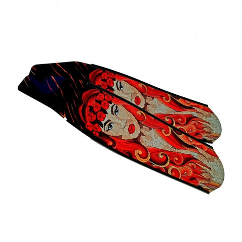 DiveR Copper Red Carbon Fins