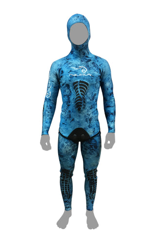 Nautilus Kraken Blue Camo Wetsuit 1.5mm - 3mm – nautilusspearfishing