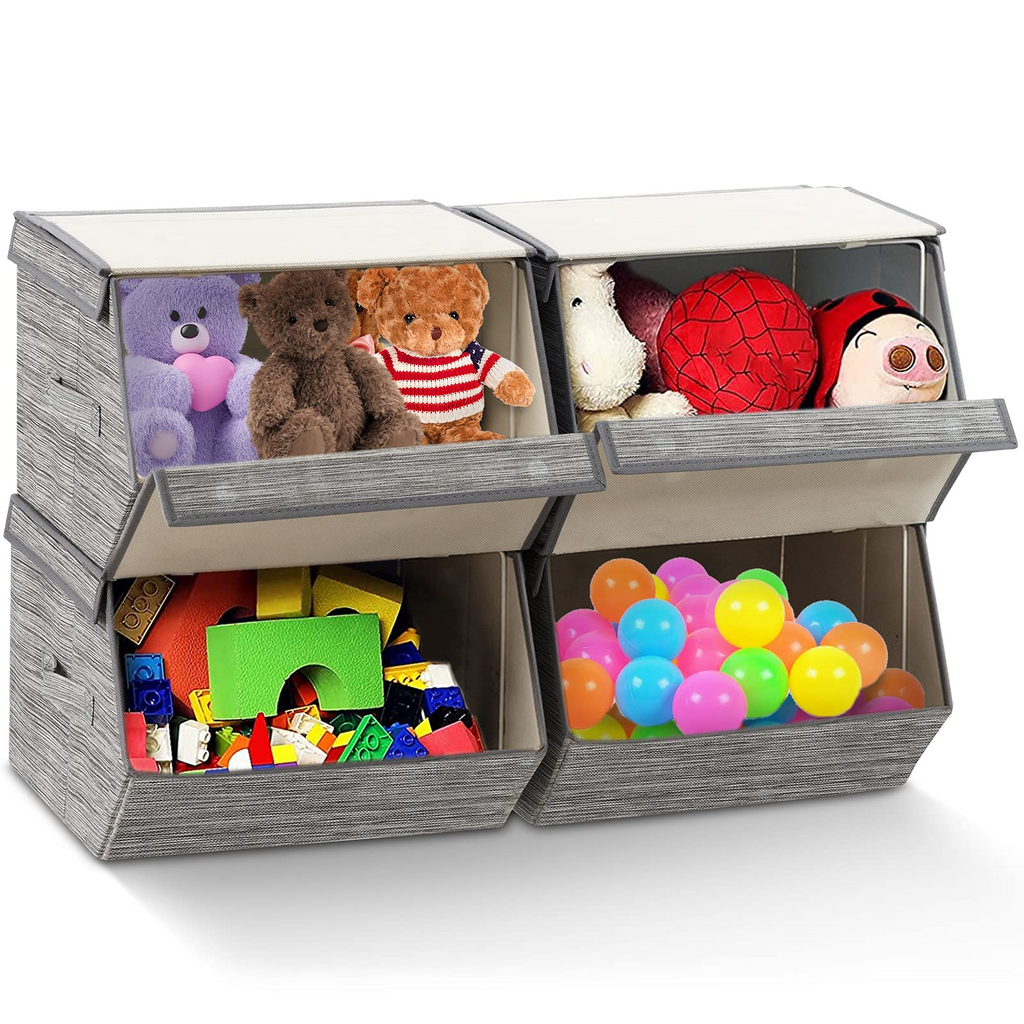  2pcs storage bins, toy storage organizer, Zippered